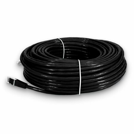 ADD-ON 100FT RJ-45 MALE TO RJ-45 MALE CAT6 SHIELDED STRAIGHT BLACK STP COPPER ADD-100FCAT6S-BK